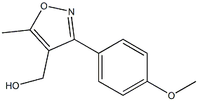 (3-(4-Methoxyphenyl)-5-methylisoxazol-4-yl)methanol Struktur