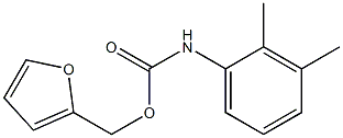 FURFURYL N-(2,3-XYLYL)CARBAMATE Struktur