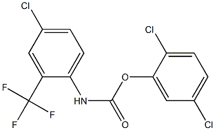 2,5-DICHLOROPHENYL N-(4-CHLORO-2-(TRIFLUOROMETHYL)PHENYL)CARBAMATE Struktur