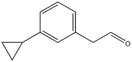 2-(3-cyclopropylphenyl)acetaldehyde Struktur