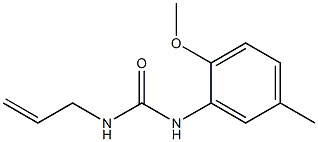 1-ALLYL-3-(2-METHOXY-5-METHYLPHENYL)UREA Struktur