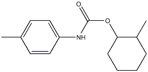 2-METHYLCYCLOHEXYL N-(P-TOLYL)CARBAMATE Struktur