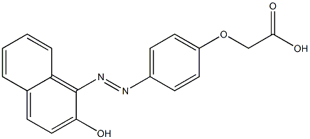 2-(4-(2-HYDROXY-1-NAPHTHYLAZO)PHENOXY)ACETIC ACID Struktur