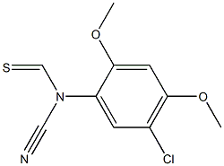N-(5-CHLORO-2,4-DIMETHOXYPHENYL)CYANOTHIOFORMAMIDE Struktur