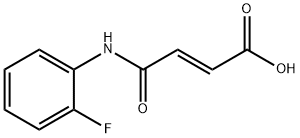 (2E)-3-[(2-Fluorophenyl)carbamoyl]prop-2-enoic acid Struktur