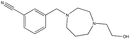 3-((4-(2-hydroxyethyl)-1,4-diazepan-1-yl)methyl)benzonitrile Structure