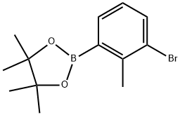 3-Bromo-2-methylphenylboronic acid pinacol ester Struktur
