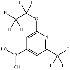 2-(Ethoxy-d5)-6-trifluoromethylpyridine-4-boronic acid Struktur