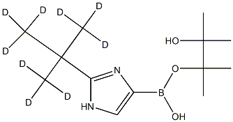 2-(tert-Butyl-d9)-imidazole-4-boronic acid pinacol ester Struktur