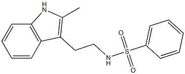 N-[2-(2-methyl-1H-indol-3-yl)ethyl]benzenesulfonamide Structure