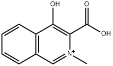 Isoquinolinium, 3-carboxy-4-hydroxy-2-methyl- (6CI) Struktur