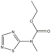 1,2,4-Thiadiazole-5-carbamic  acid,  N-methyl-,  ethyl  ester  (5CI) Struktur