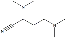 Butyronitrile,  -alpha-,-gamma--bis(dimethylamino)-  (2CI) Struktur