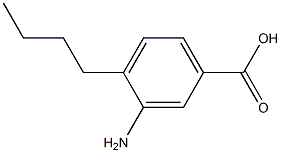 Benzoic acid, 3-amino-4-butyl- (6CI) Struktur