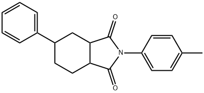 2-(4-methylphenyl)-5-phenylhexahydro-1H-isoindole-1,3(2H)-dione Struktur