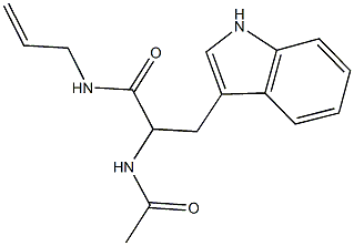 2-(acetylamino)-N-allyl-3-(1H-indol-3-yl)propanamide Struktur