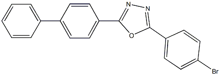 2-[1,1'-biphenyl]-4-yl-5-(4-bromophenyl)-1,3,4-oxadiazole Struktur
