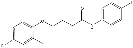 4-(4-chloro-2-methylphenoxy)-N-(4-iodophenyl)butanamide Struktur