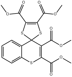 tetramethyl spiro[1,3-dithiole-2,4'-(4'H)-thiochromene]-2',3',4,5-tetracarboxylate Struktur