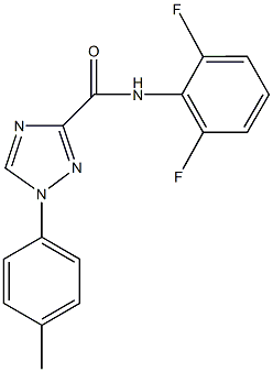N-(2,6-difluorophenyl)-1-(4-methylphenyl)-1H-1,2,4-triazole-3-carboxamide Struktur