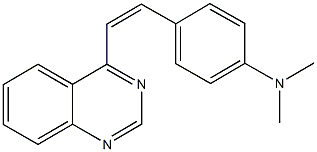 N,N-dimethyl-N-{4-[2-(4-quinazolinyl)vinyl]phenyl}amine Structure
