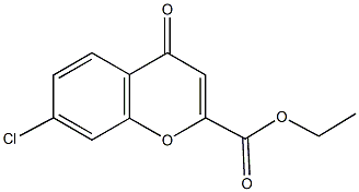 ethyl 7-chloro-4-oxo-4H-chromene-2-carboxylate Structure