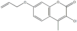 7-(allyloxy)-3-chloro-4-methyl-2H-chromen-2-one Struktur
