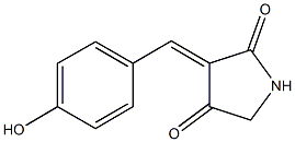 3-(4-hydroxybenzylidene)-2,4-pyrrolidinedione Struktur