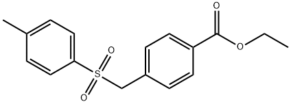 ethyl 4-{[(4-methylphenyl)sulfonyl]methyl}benzoate Struktur