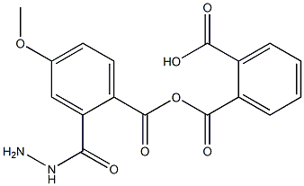 2-{[2-(4-methoxybenzoyl)hydrazino]carbonyl}benzoic acid Struktur