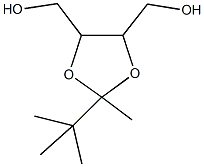 [2-tert-butyl-5-(hydroxymethyl)-2-methyl-1,3-dioxolan-4-yl]methanol Structure