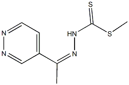 methyl 2-[1-(4-pyridazinyl)ethylidene]hydrazinecarbodithioate Struktur