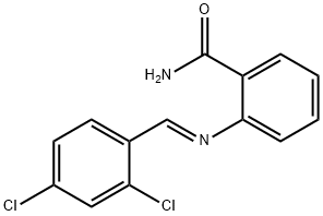 2-[(2,4-dichlorobenzylidene)amino]benzamide Struktur