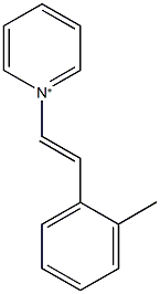 1-[2-(2-methylphenyl)vinyl]pyridinium Struktur
