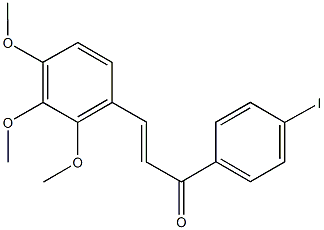 1-(4-iodophenyl)-3-(2,3,4-trimethoxyphenyl)-2-propen-1-one Struktur