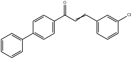 1-[1,1'-biphenyl]-4-yl-3-(3-chlorophenyl)-2-propen-1-one Struktur
