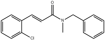 N-benzyl-3-(2-chlorophenyl)-N-methylacrylamide Struktur