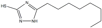 5-octyl-1H-1,2,4-triazol-3-yl hydrosulfide Struktur
