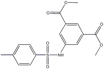 dimethyl 5-{[(4-methylphenyl)sulfonyl]amino}isophthalate Struktur