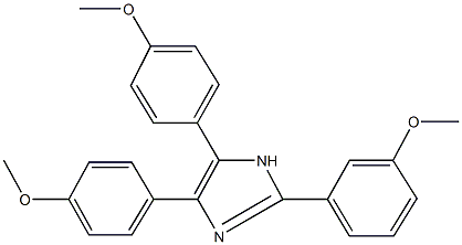 2-(3-methoxyphenyl)-4,5-bis(4-methoxyphenyl)-1H-imidazole Struktur