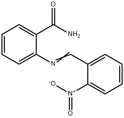 2-({2-nitrobenzylidene}amino)benzamide Struktur