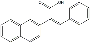 2-(2-naphthyl)-3-phenylacrylic acid Structure