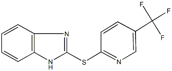 2-{[5-(trifluoromethyl)-2-pyridinyl]sulfanyl}-1H-benzimidazole Struktur