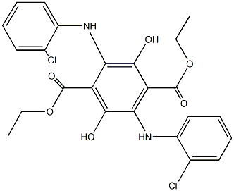 diethyl 2,5-bis(2-chloroanilino)-3,6-dihydroxyterephthalate Structure