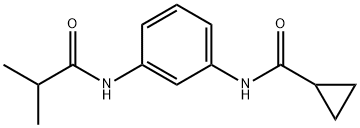 N-[3-(isobutyrylamino)phenyl]cyclopropanecarboxamide Struktur