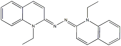 1-ethyl-2(1H)-quinolinone (1-ethyl-2(1H)-quinolinylidene)hydrazone Struktur