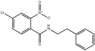 4-chloro-2-nitro-N-(2-phenylethyl)benzamide Struktur