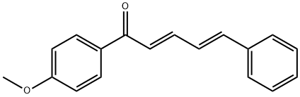 1-(4-methoxyphenyl)-5-phenyl-2,4-pentadien-1-one Struktur