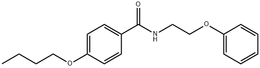 4-butoxy-N-(2-phenoxyethyl)benzamide Struktur