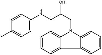 1-(9H-carbazol-9-yl)-3-(4-toluidino)-2-propanol Struktur